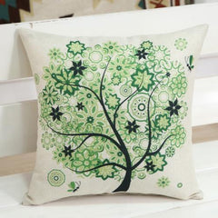 Trees Pattern Square Pillow Case