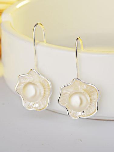 Lotus Pearl Fresh Earrings