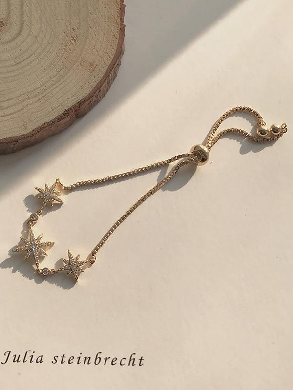 Delicate Adjustable Stars Split-joint Bracelet