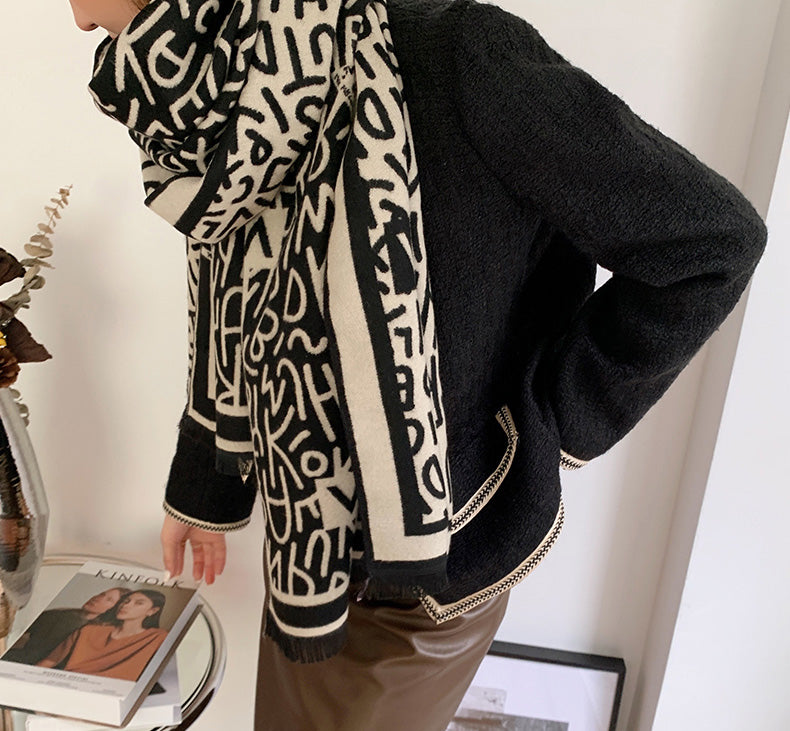 Retro Printed All-Match Scarf Shawl