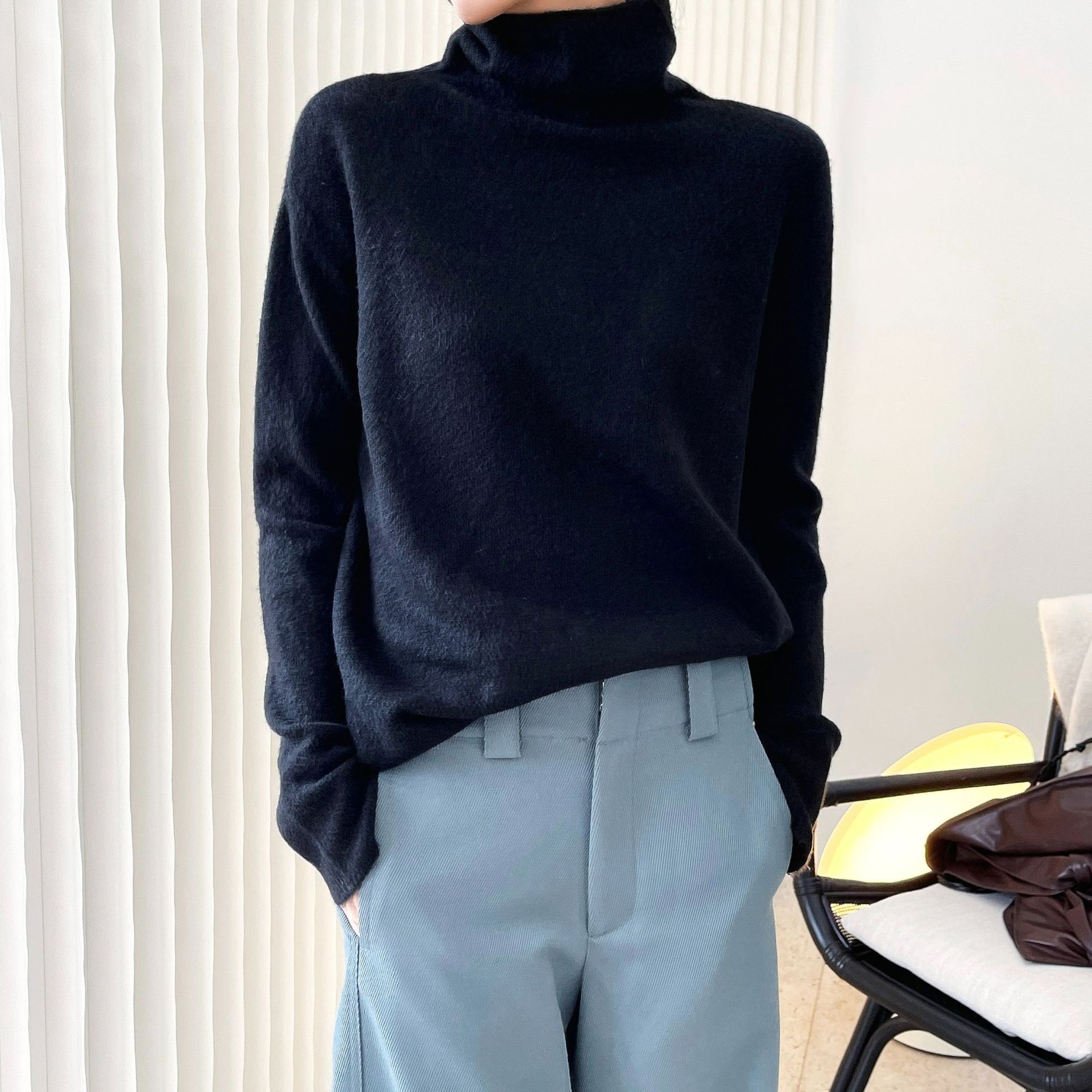 Casual Comfortable Turtleneck Sweater