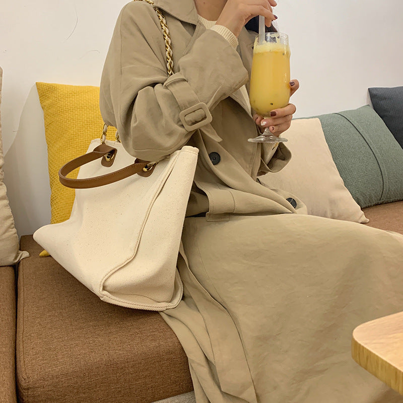 Large Capacity Single Shoulder Canvas Bag