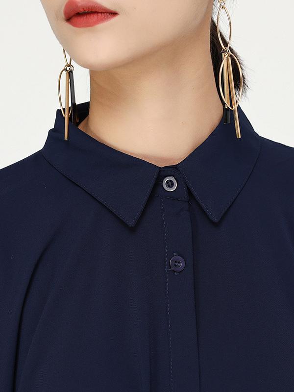 Original Chiffon Cropped Hemline Shirt