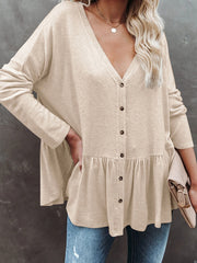 Casual Long Sleeve Knitted Cardigan Top