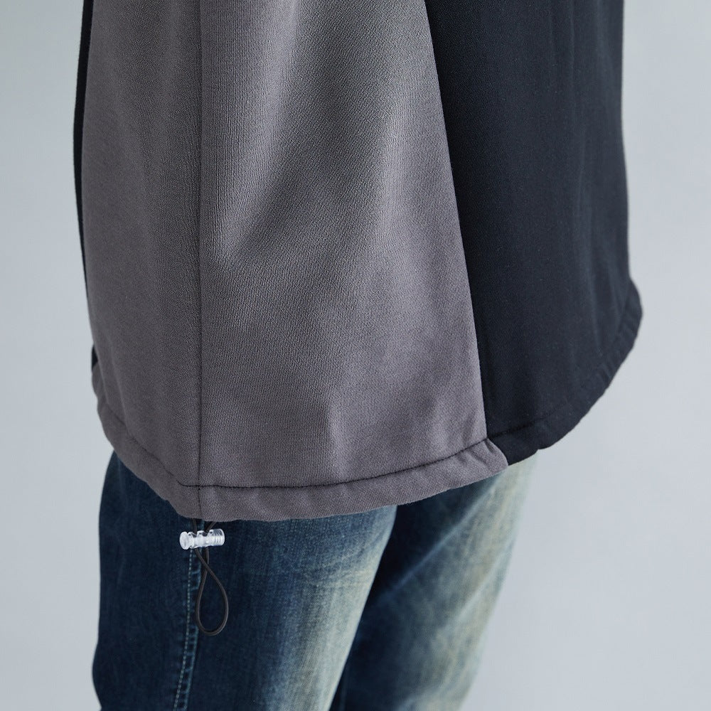 Women Thick Hooded Color Matching Casual Sweatshirt