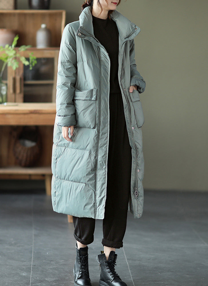 Mid-Length Stand Collar Padded Coat