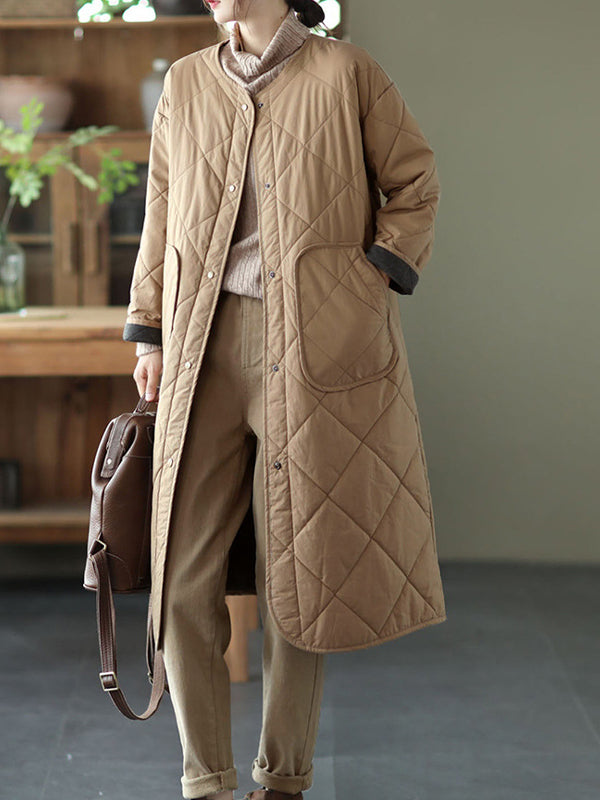 Loose Single-Breasted Casual Coat