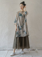 Original Half Sleeves Printed Long Blouse