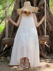 Summer Beach A-line Falbala Long Dress