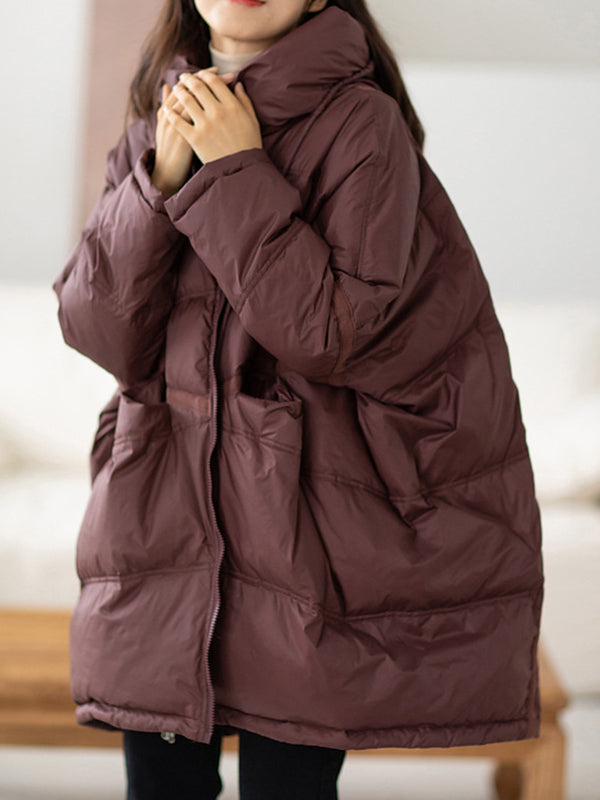 Casual Hooded Loose Down Coat