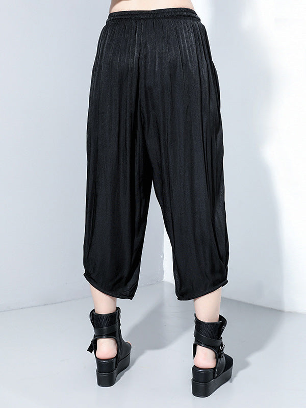 Casual Solid Column Pants Bottoms