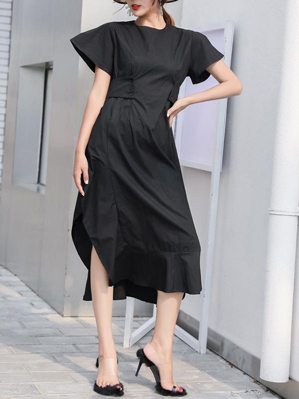 Irregular Split-side Designed Dress