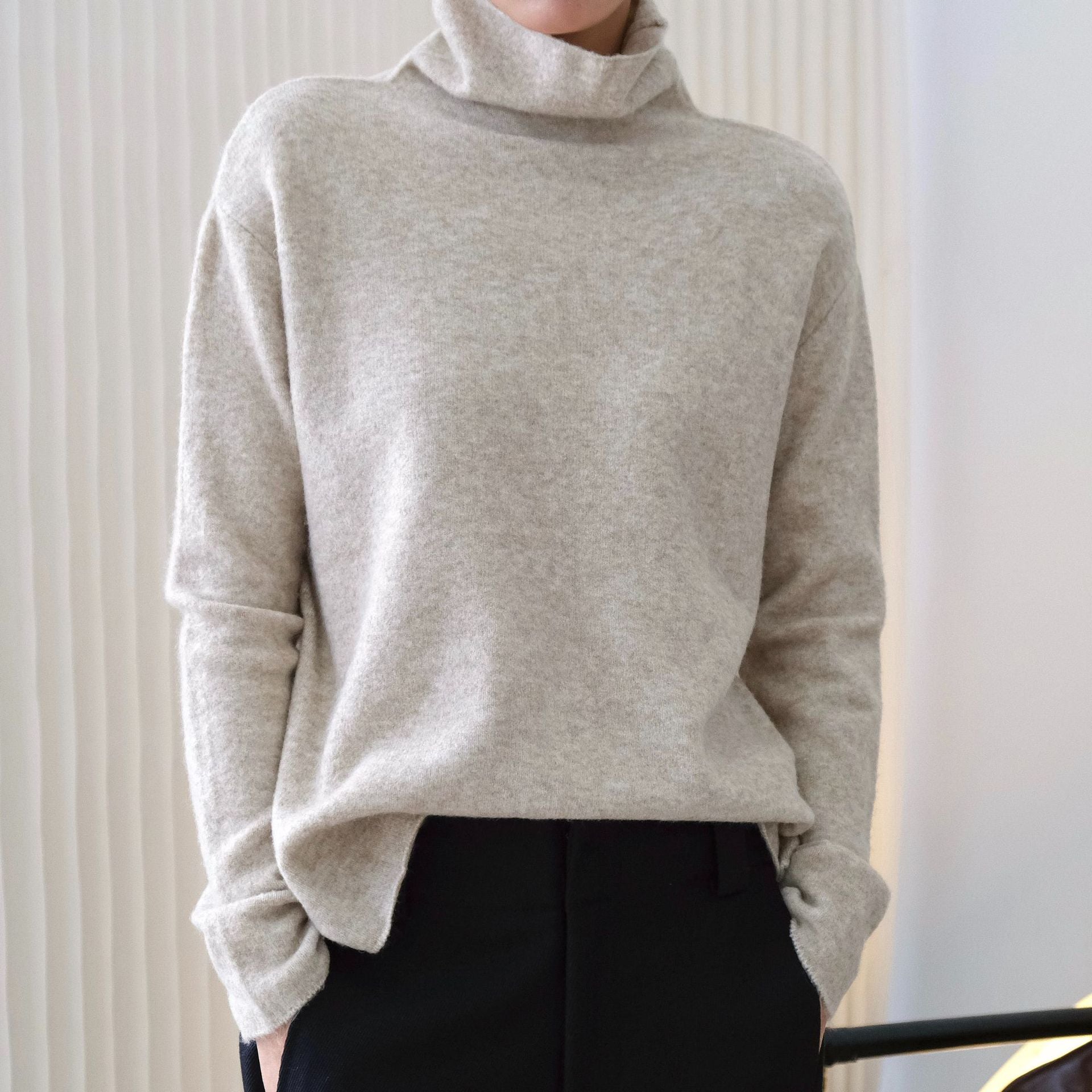 Casual Comfortable Turtleneck Sweater