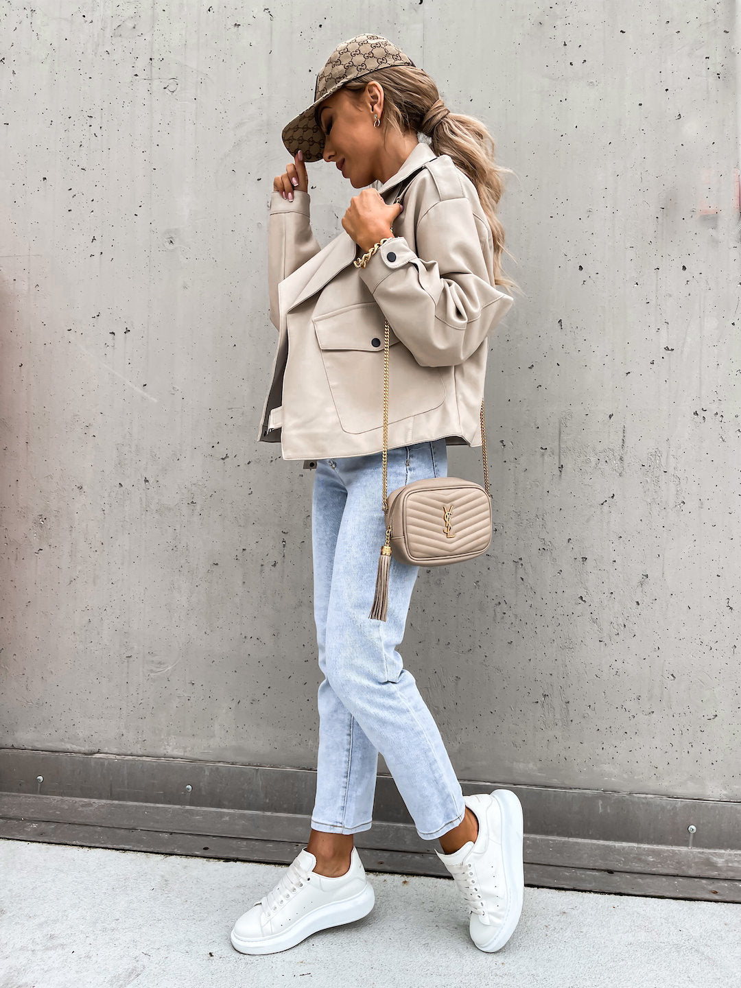 Solid Color Versatile Loose Casual Coat