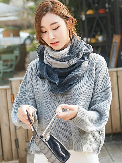 Comfortable Cotton Split-joint Scarf