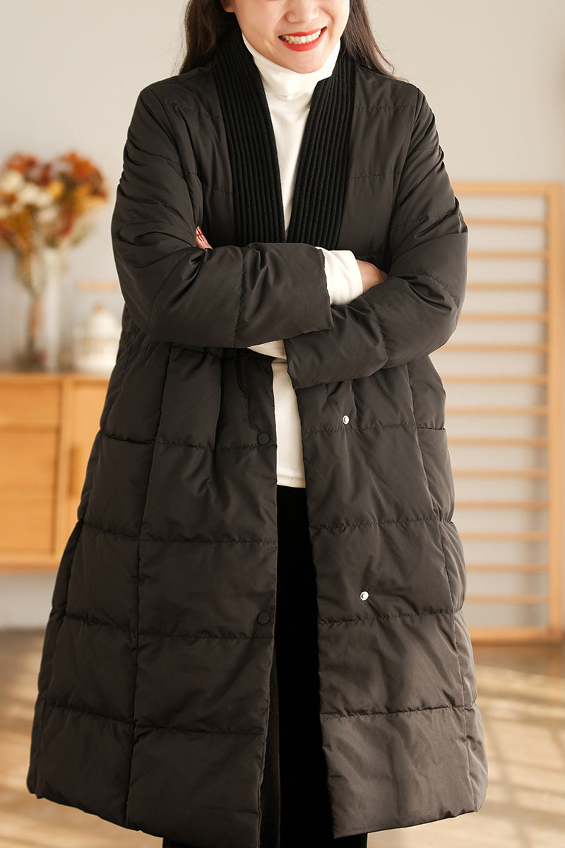 Simple Splicing Leisure Down Coat