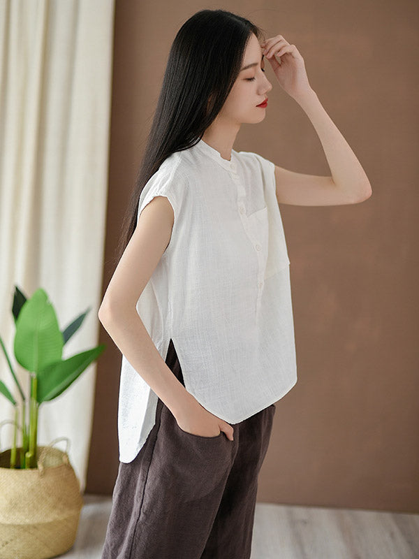 Original Round-Neck Solid T-Shirts Tops