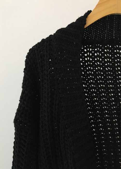 Slit Loose Large Size Knitted Sweater Outwear