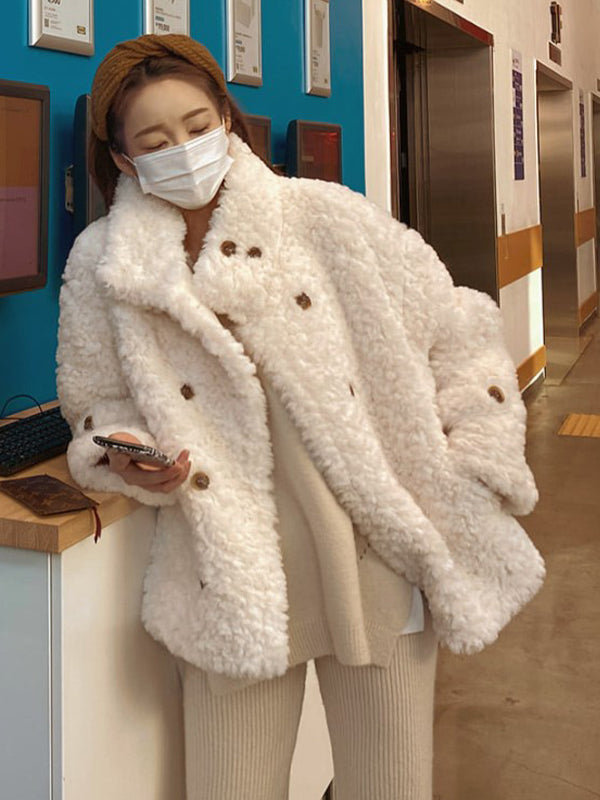 Casual Loose Double-Breasted Coat