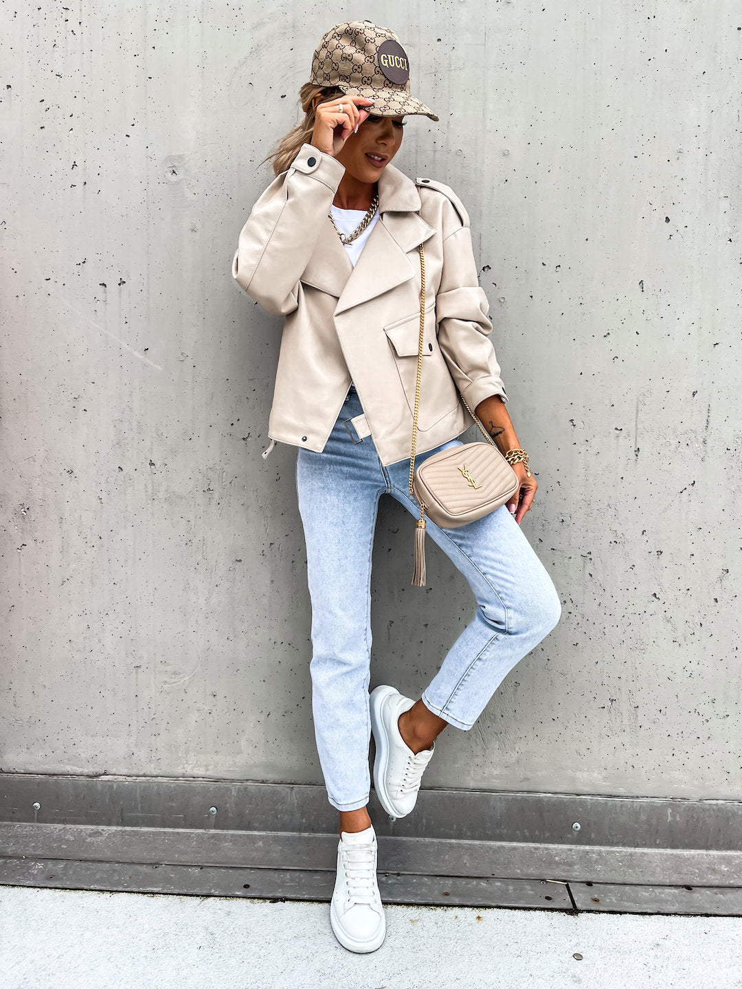 Solid Color Versatile Loose Casual Coat