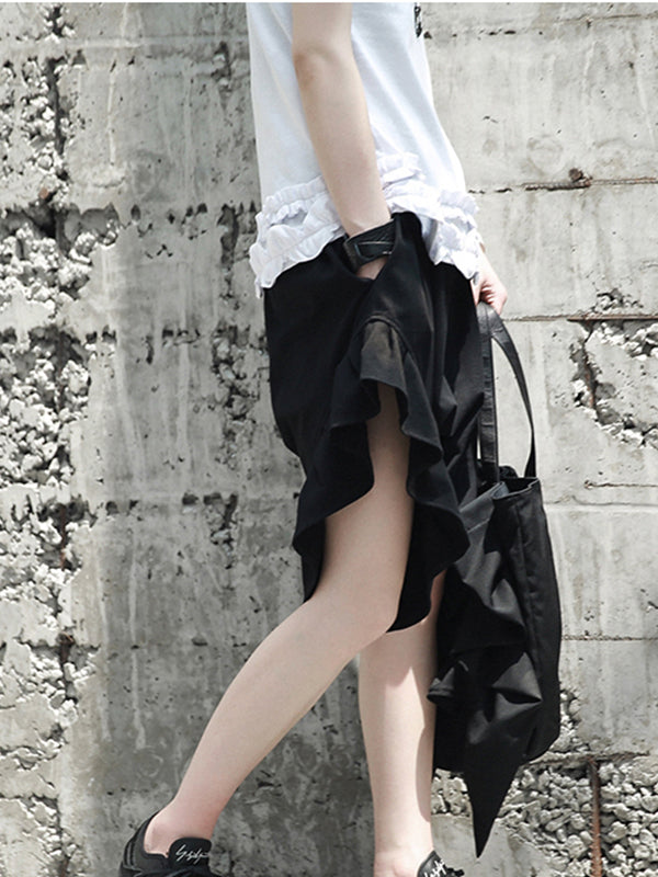 Original Solid Irregular Summer Shorts