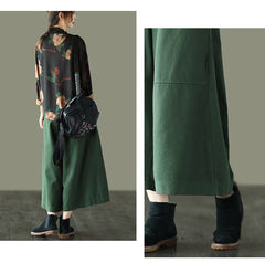 Retro Elastic Waist Loose Wide Leg Pants