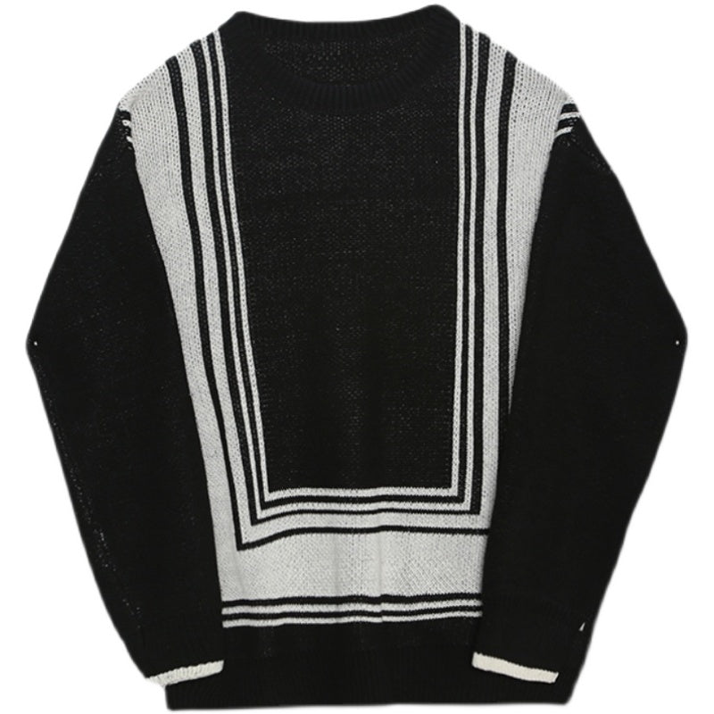 Casual Simple Geometric Pattern Sweater