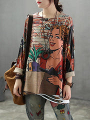 Vintage Loose Sweater Tops