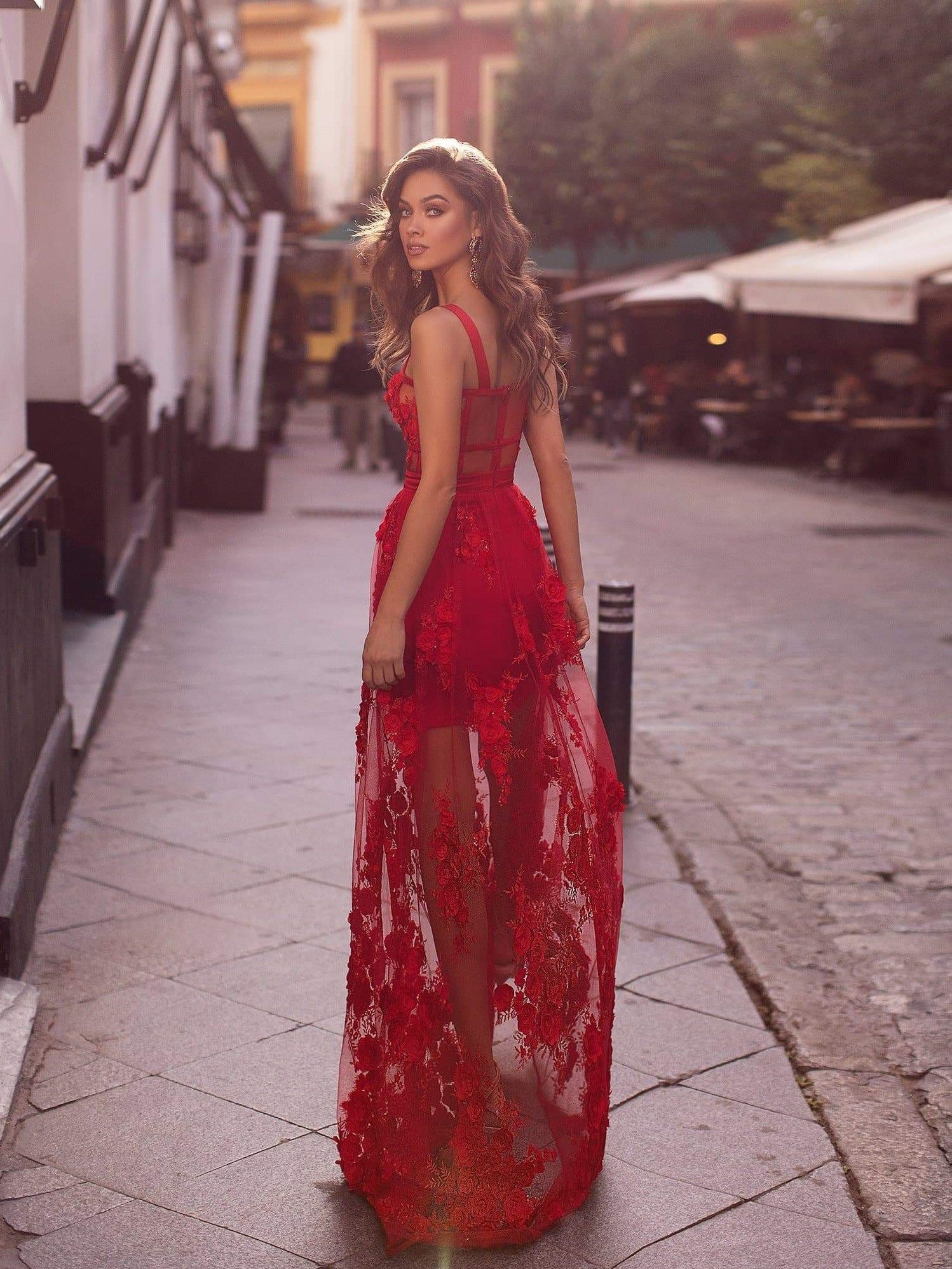 Amirah Maxi Dress In Red