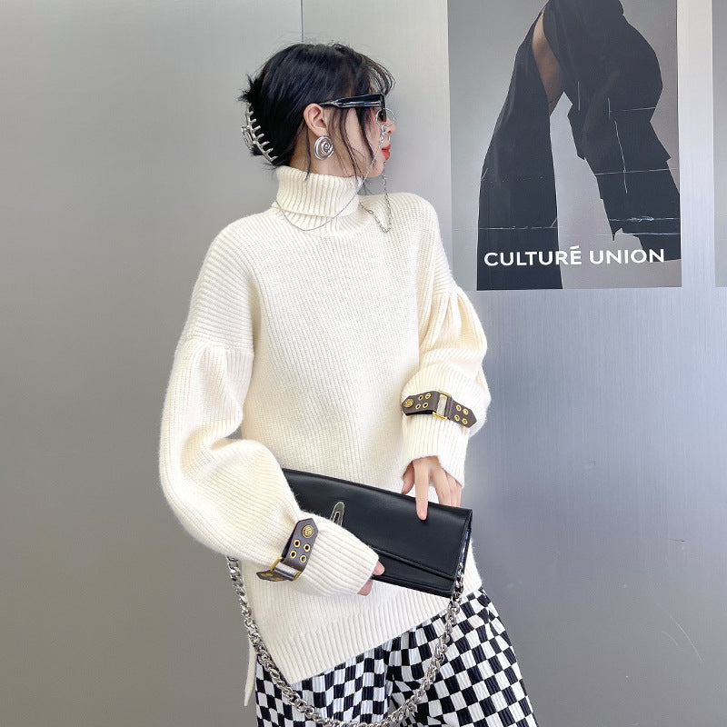 Urban Loose Lantern Sleeve Knit Sweater