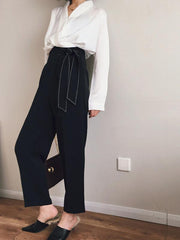 Lace-up Empire Comfortable Pants