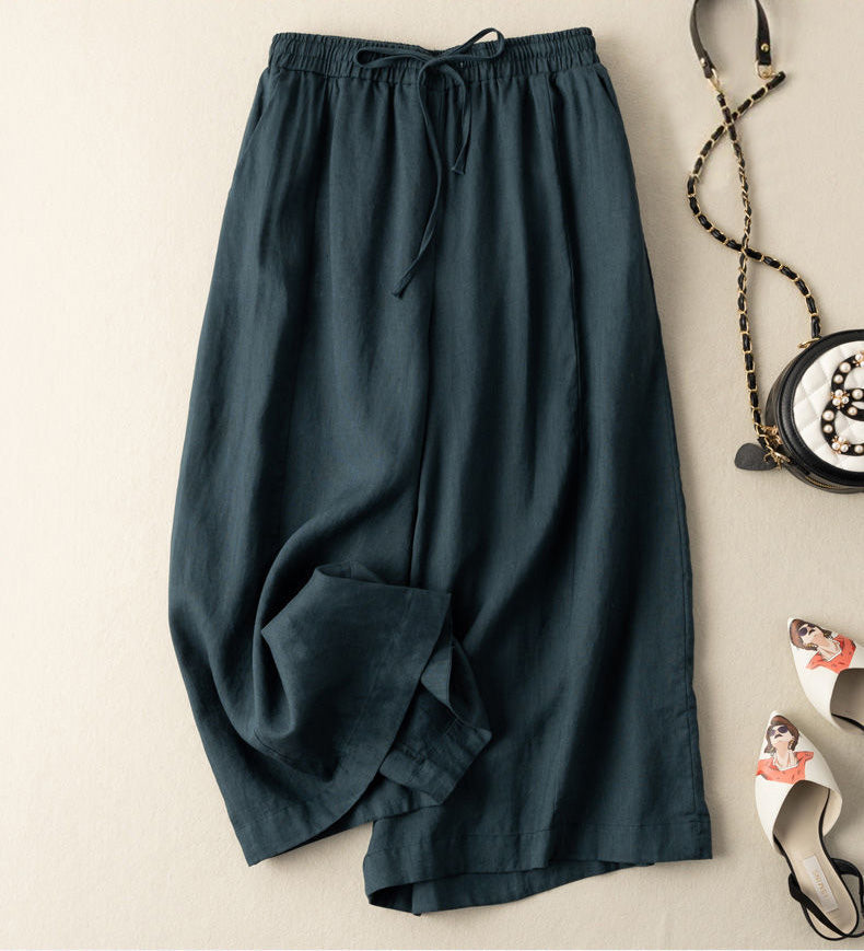 Loose And Versatile Casual High-Waisted Wide-Leg Pants