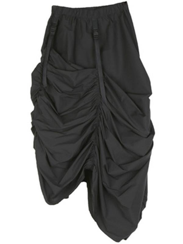 Irregular Pleated Skirt