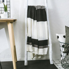 Cotton Striped Knit Blankets
