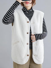 Loose Wool Vest Outwear