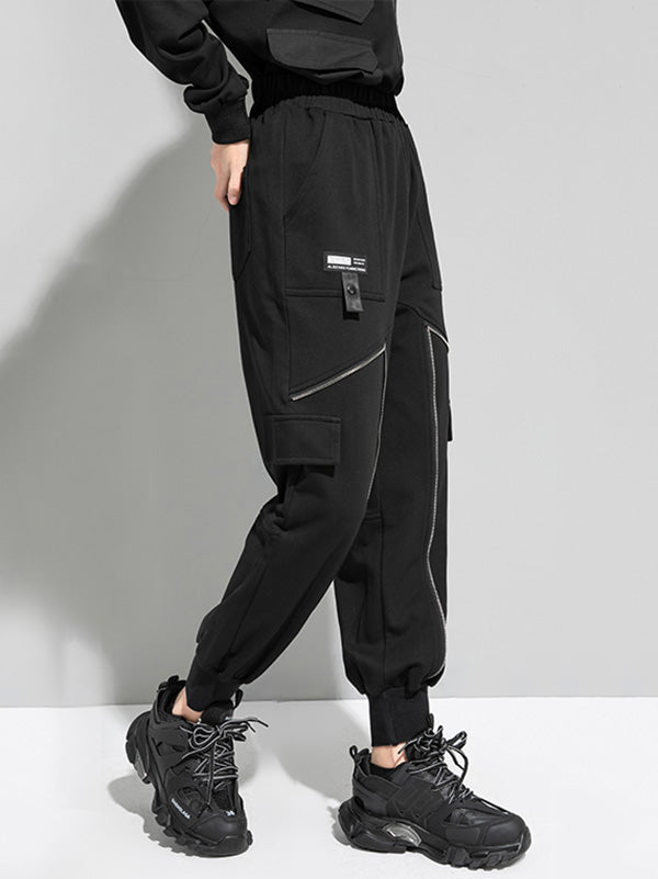 Original Zipper Split-Joint Hip-Hop Casual Harem Pants