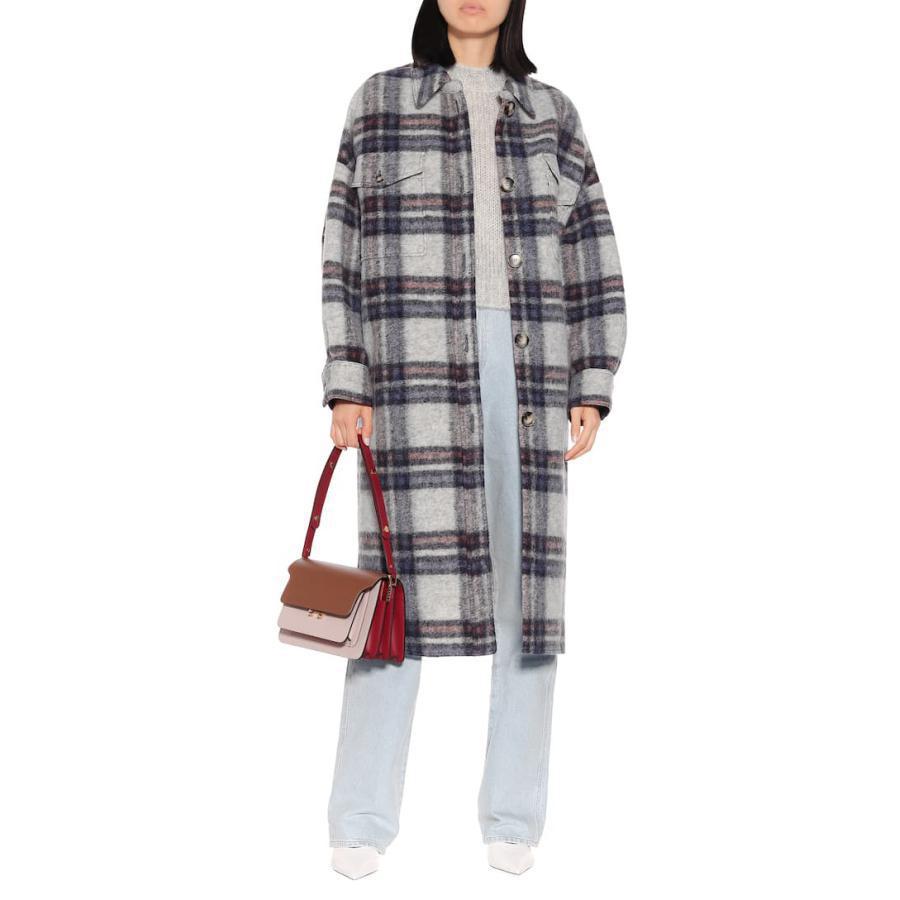 Classic Plaid Lapel Collar Midi Outerwear
