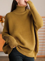 High-Necked And Versatile Sweater