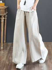 High Waist Mopping Straight Leg Loose Wide Leg Casual Pants