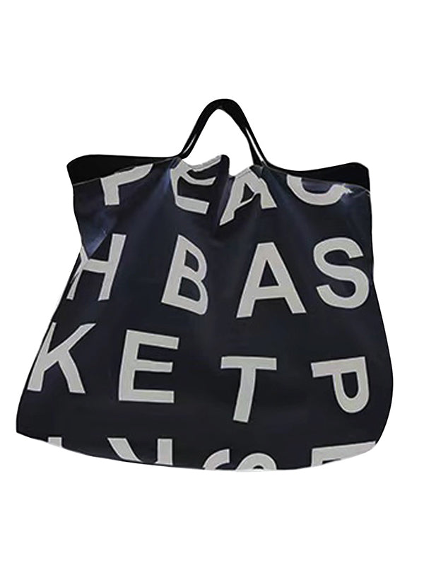 Small Square Letter Printed Thick Chain Bag