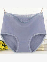 3Pcs Casual Breathable High Waist Seamless Panties