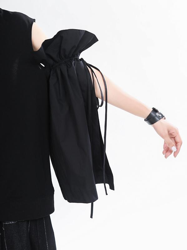 Original Split-Joint Flared Sleeve Shirt Tops