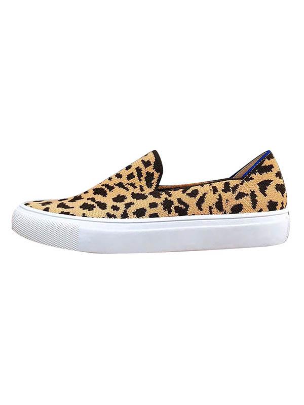 Leopard Print Casual Flat Shoes