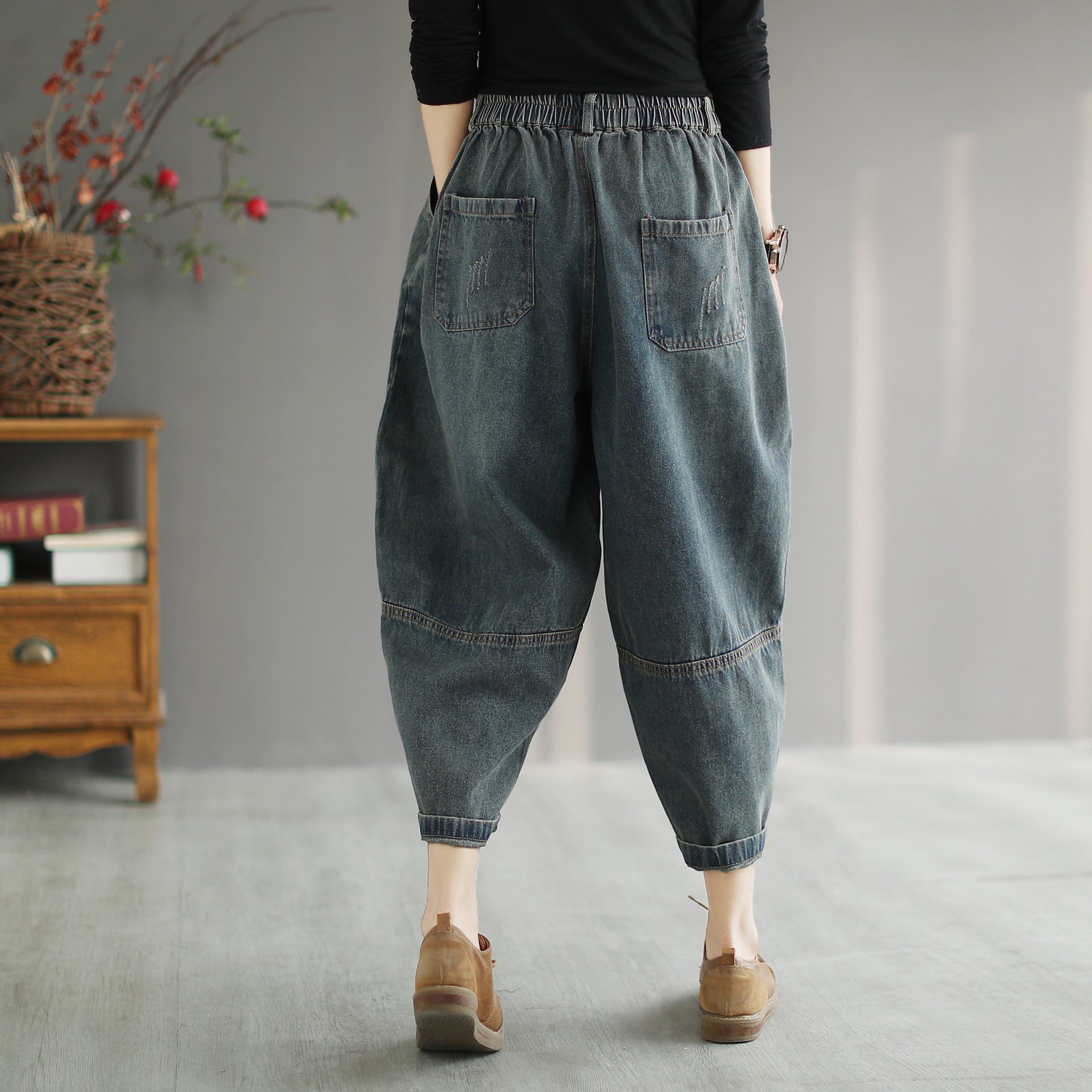 High Waist Loose Oversized Bloomers Baggy Pants