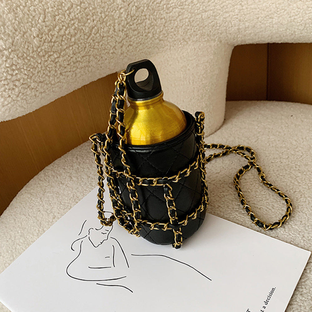 Diamond Chain Diagonal Water Bottle Bag