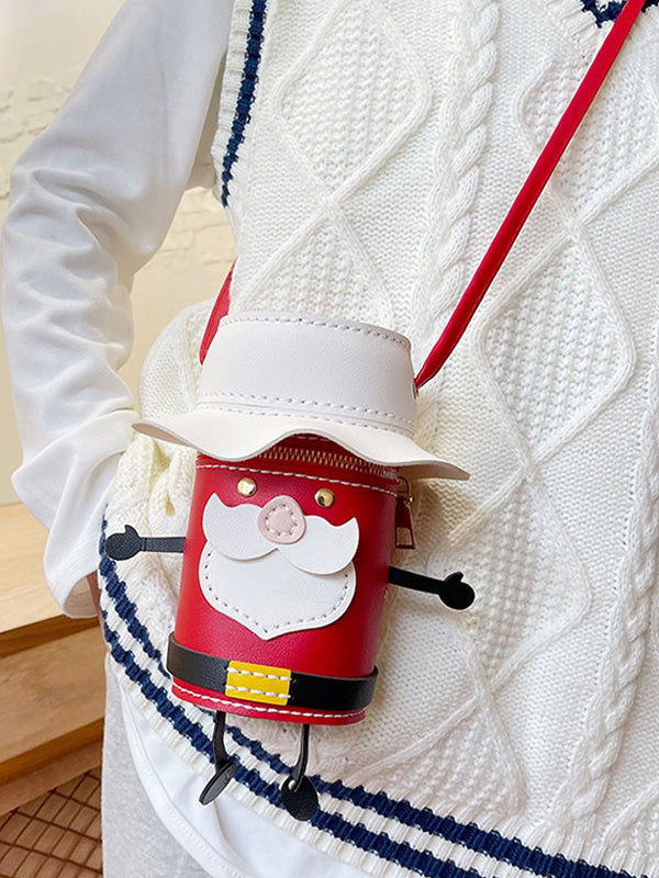 Handmade Cute Santa Claus Crossbody Bag