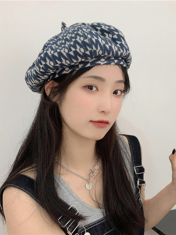 Casual Versatile Printed Beret