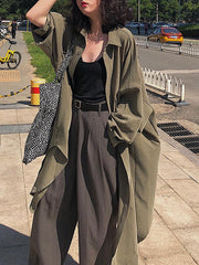 Loose 2 Colors Coat Outwear