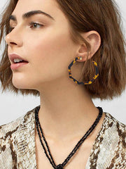 Leopard Geometry Acrylic Eardrop