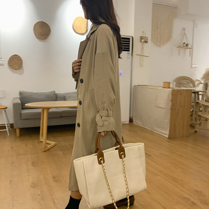 Large Capacity Single Shoulder Canvas Bag